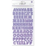 Картонные стикеры – алфавит от Polkadot "Сирень"