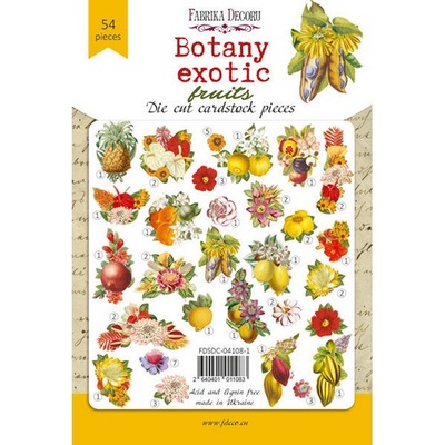 Набор высечек коллекция Botany exotic fruits, ТМ Фабрика Декора