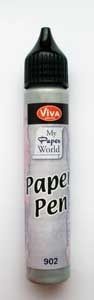 Контрурная краска Paper-pen  от Viva-decor, цвет серебро, 25мл