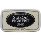 Пигментные чернила Tsukineko - StazOn Pigment Ink Pad - Piano Black
