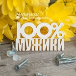 Чипборд ScrapBox - 100% мужики Hi-226