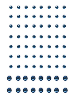 Половинки кристаллов Want2Scrap - Rhinestones - Baby Blue, 72 штуки