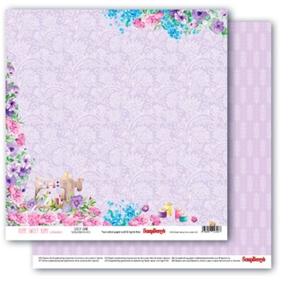 Набор бумаги для скрапбукинга от ScrapBerry's - Home sweet home, 30,5x30,5 см, 6+2 шт