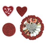 Лезвия от Sizzix - Sizzlits Die Set 3PK - Accordion Fold Flowers Set №2, 3 шт.