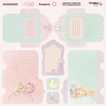 Лист двусторонней бумаги от Scrapmir - Конверты - Little Bunny, 20х20 см