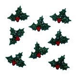 Набор декоративных пуговиц Dress It Up - Glitter Holly