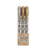 Tim Holtz Distress Crayon Set Metallics, 3 шт.