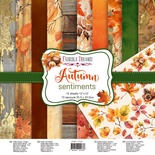 Набір паперу для скрапбукінгу Autumn sentiments 30.5x30.5см, 10 аркушів, ТМ Фабрика Декору