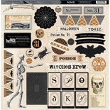 Наклейки из чипборда My Mind's Eye Happy Haunting, 30х30 см