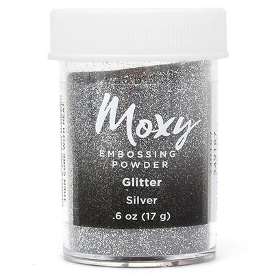 Пудра для ембоссинга Moxy Glitter Silver от American Crafts,  17 г