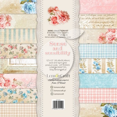 Набір паперу для скрапбукінгу Lemoncraft -  Sense and sensibility, 30.5х30.5 см, двостороння