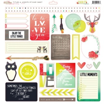 Наклейки от Glitz Design - Finnley Cardstock Stickers - Titles & Accents