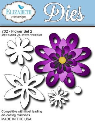 Нож  от   Elizabeth  Craft  Designs  -  Flower  Set,  5  элементов.