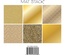 Набор кардстока DCWV Solid Golds, 15х15 см, 18 листов, золото, разные текстуры