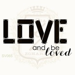 Акриловый штамп Lesia Zgharda SV065 LOVE AND BE LOVED, 5.4х2.7 см.