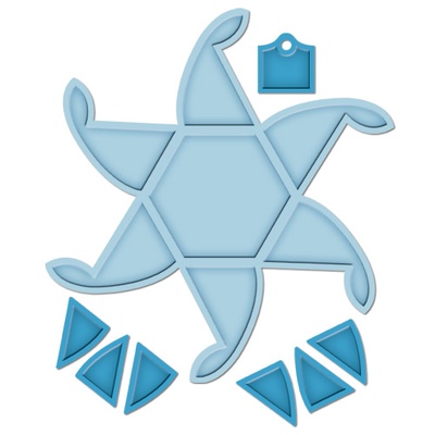 Лезвие Spellbinders - Hexagon Pinwheel Top Box