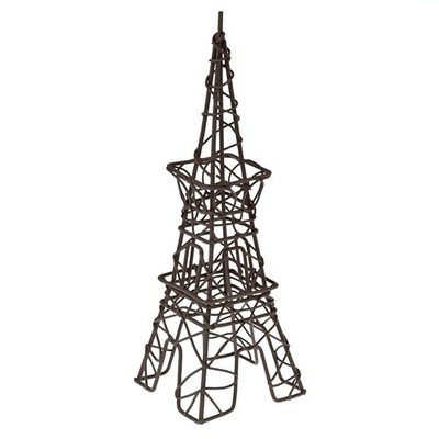Металлическая мини Ейфелева башня, коричневая, 6х11х19,5см