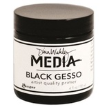 Гессо Ranger - Dina Wakley Media - Black, цвет черный