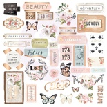 Набор высечек Prima - Apricot Honey Cardstock Ephemera, 37 штук