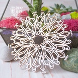 Чипборд ScrapBox - Фоновой круглый чипборд Снежинка Hb-059