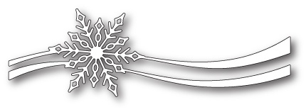 Нож для вырубки от Poppystamps - Snowflake Ribbon