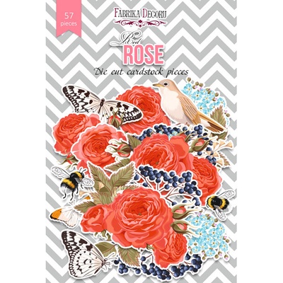 Набор высечек, коллекция Red Rose, 57 шт., ТМ Фабрика Декора