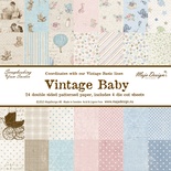 Большой набор бумаги от Maja design - Vintage Baby, 30х30 см