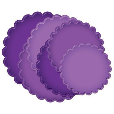 Ножи от Spellbinders - Grand Scalloped Circles, диаметры: 11,7-18,4 см