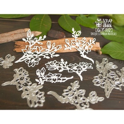 Ножи для вырубки Набор магнолии (4 элемента) Cu-F-002, TM ScrapBox