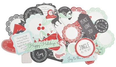 Набор высечек от Kaisercraft - North Pole Collection - Christmas - Collectables - Die Cut Cardstock Piece, 50 шт.