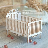 Чипборд ScrapBox 3d фигурка - Детская кроватка Hd-004