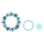 Набор ножей Sizzix Framelits Die Set 3PK - Frame, Snowflake - Cнежинки, 3 шт.