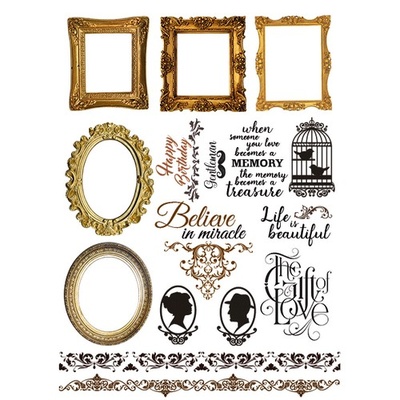 Оверлей - Фабрика Декора - Shabby-memory-2, размер 20 х 30см
