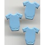 Набор брадсов Eyelet Outlet - Baby Shirt Brads Blue, цвет голубой, 12 штук