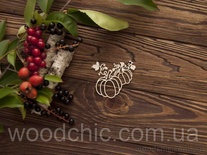 Чипборд Две тыквы от WOODchic, 7 на 6.3см