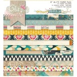 Набор бумаги от Glitz Design - Uncharted Waters - 15х15 см