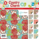 Набор скрапбумаги GCD Studios - Country Charm Collection, 24 двусторонних листа, размер 30х30 см