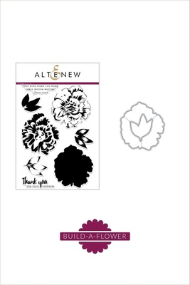 Штампы + Ножи для вырубки от Altenew - Build-A-Flower: Build-A-Flower: Camellia, 7 штампов+ 2 ножа
