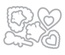 Лезвия и штампы Sizzix - Framelits Die Set w/Stamps - Princess, 8 шт.