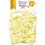 Набор рамок с фольгированием №1 Yellow 39шт, ТМ Фабрика Декору