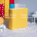 Заготовка альбома в мягкой обложке Горошек на желтом, TM Fabrika Decoru