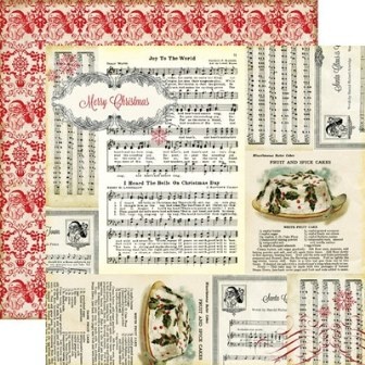 Лист двусторонней бумаги от Echo Park - Joy To The World Paper