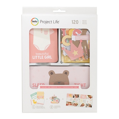 Набор карточек Project Life by Becky Higgins - Value Kit - Lullaby Girl, 120 элементов
