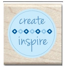 Резиновый штамп Studio G - Create Inspire, 5х5 см, на деревянном блоке