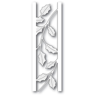 Набор из ножа для вырубки и трафарета от Poppystamps - Holly Side Strips and Stencil
