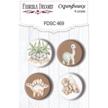 Скрапфишки набор 4шт Dinosauria 469, ТМ Фабрика Декора