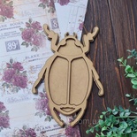 Заготовка артборд Жук от WOODchic, 14.5х20см,мдф 3мм