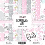 Набор скрапбумаги Scandi Baby Girl, 20x20 см, ТМ Фабрика Декору