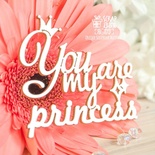 Чипборд ScrapBox - Надпись You are my princess Hi-375