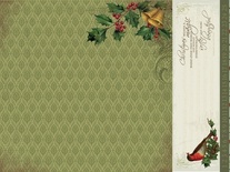 Лист двусторонней скрапбумаги от Kaisercraft - St Nicholas Collection - Santa Claus, 30,5х30,5 см